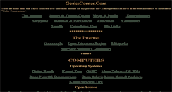 Desktop Screenshot of geekscorner.com